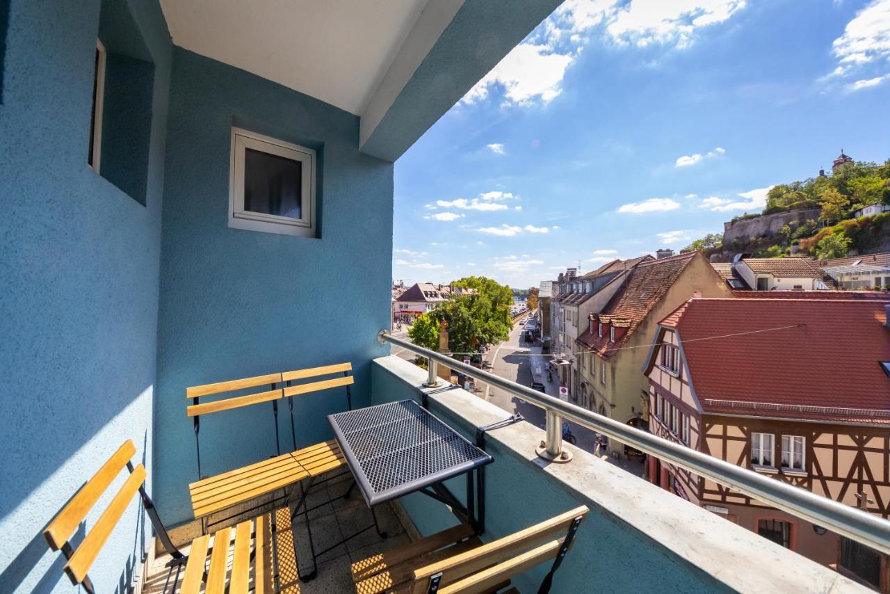 Apartment Mit Balkon Und Festungsblick Wurtzburgo Exterior foto